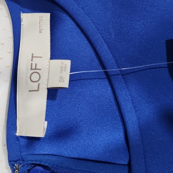 Ann Taylor Loft Royal Blue Dress. 8P - Picture 8 of 16
